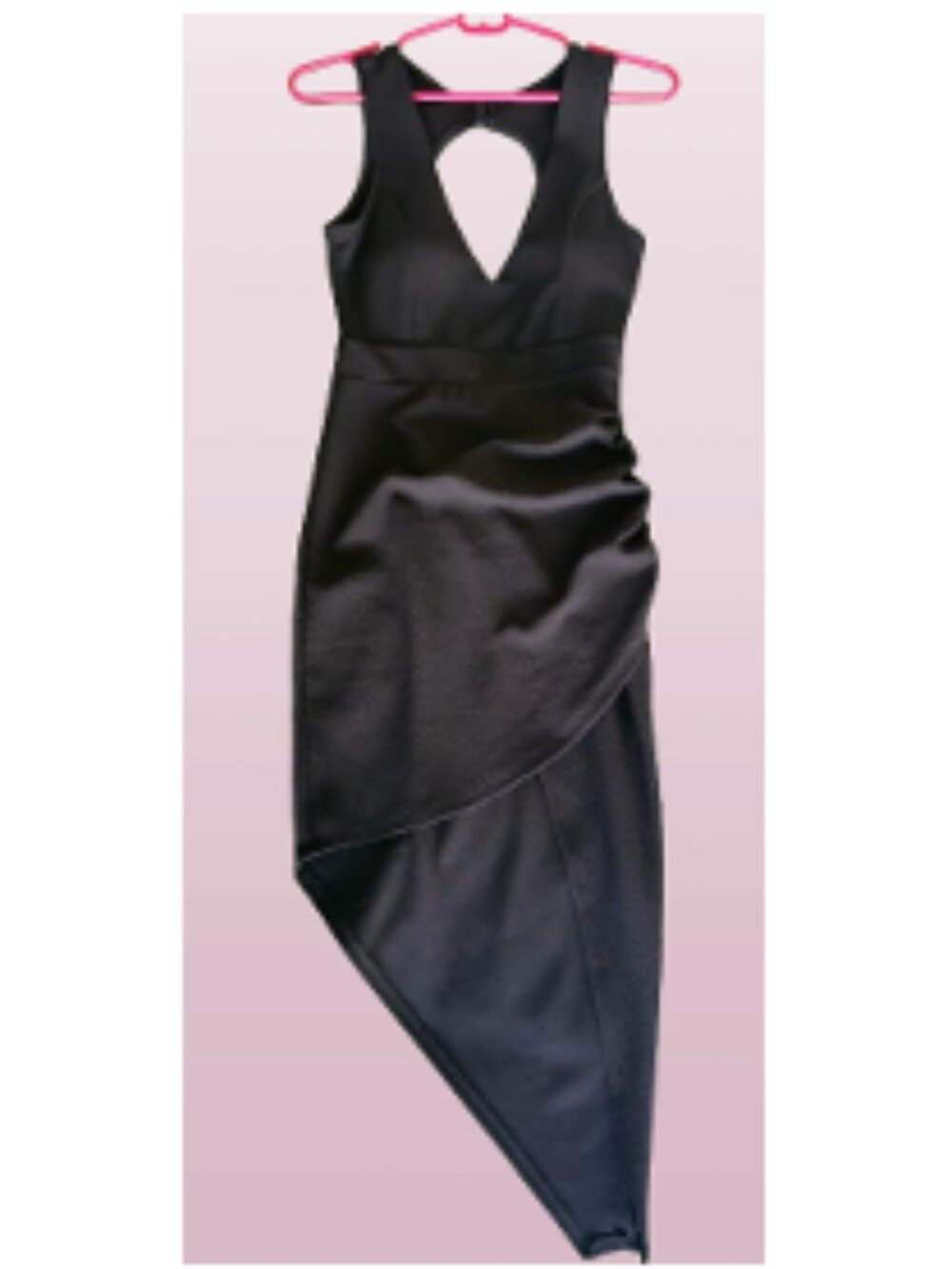 Vintage Asymmetrical Black Dress by Sarah La